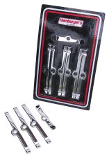 Hamburger's Oil Pan Spreader Bar Kit; BB Chevy-CHROME