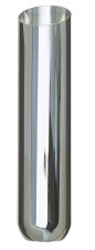 CLEARANCE- ROUND- Angled BIG WAZOO Exhaust Tip; 2-1/4" System; 24" Long; 3-1/2" Out-CHROME