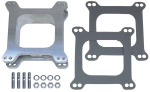 2 in. Tall, HOLLEY/AFB 4BBL SPACER -Open- CAST ALUMINUM Carburetor Spacer