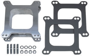 2 in. Tall, HOLLEY/AFB 4BBL SPACER w/PCV -Open- CAST ALUMINUM Carburetor Spacer