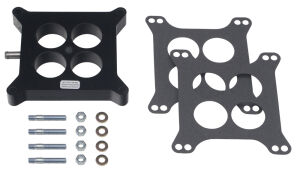 1 in. HOLLEY 4BBL SPACER with PCV - Ported- Plastic Phenolic Carburetor Spacer