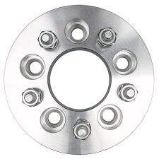 5 LUG Wheel Spacers; 4.5 in. Bolt Circle; 12mmx1.5 Threads (pr)- ALUMINUM