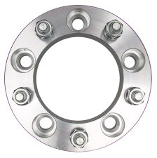5 LUG Wheel Spacers; 5.5 in. Bolt Circle; 12mmx1.5 Threads (pr)- ALUMINUM