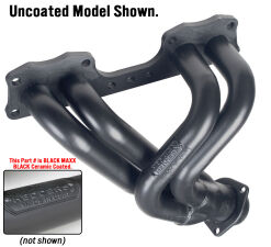 Black Short-Tube Header for 75-88 Toyota 2WD/4WD Pickup, Celica Non-EFI 20R/22R