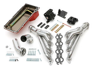 Engine Swap In A Box Kit; LS in 68-72 GM A-Body; TH350; Mid-Length- HTC Coated