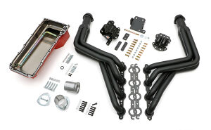 Engine SWAP-IN-A-BOX KIT; LS in 68-72 GM A-Body; TH350/TH400- Long Black Maxx