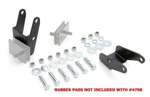 MOPAR B/RB into 1967-72 A-BODY (with SB V8 K-member) Motor Mount Kit- NO PADS