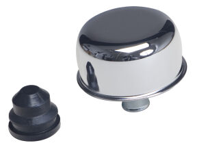 2-3/4 in. Diameter PUSH-IN Style Breather Cap (Includes Grommet)-CHROME