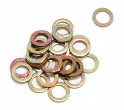 3/8 in. Valve Cover Flat Washers (25 per pkg.)- YELLOW ZINC