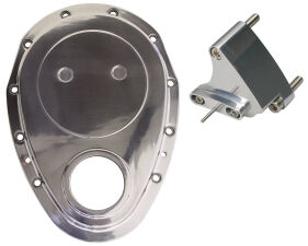 ALUMINUM Timing Chain Cover with Timing Tab-Chevy 4.3L V6 or SB V8 (not for LT1)