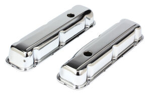 VALVE COVERS BUICK 350 1968-81 CHROME