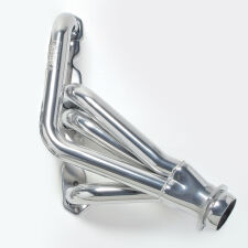 1-3/4 in Silver Mid-Length Headers For 55-57 Chevy Tri-5 283-400-RIGHT SIDE ONLY