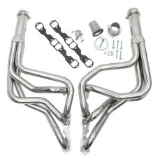 Silver 1-3/4 in. Long-Tube Headers For 64-77 Chevelle w/283-400