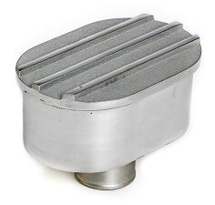 Finned Aluminum Push-In Breather; Fits Covers With 1.25 in. HolesPolished/Satin