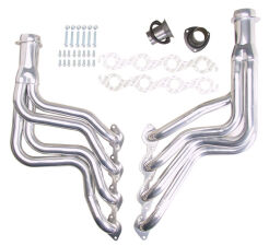 Silver Long-Tube EO Headers For 64-77 Chevelle 396-502 No A.I.R.