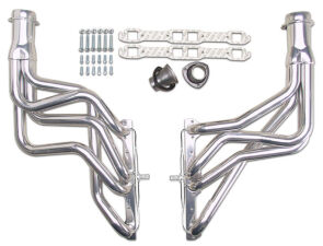 Silver Long-Tube EO Headers For 1967-81 Camaro 283-400 w/A.I.R.