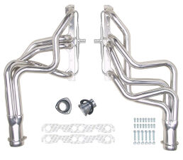 Silver Long-Tube EO Headers For '64-77 Chevelle 283-400 w/A.I.R.