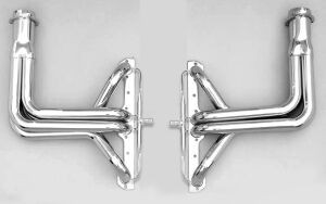 Silver Long-Tube E.O. Headers For 63-82 Corvette 283-400 w/A.I.R.