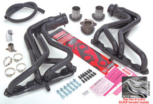 Silver Long-Tube EO Headers For 78-87 GM G-Body 283-400 w/A.I.R.