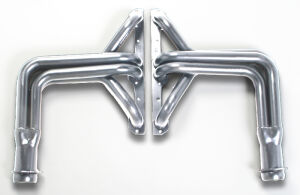 HD Silver Long-Tube EO Headers For 63-82 Corvette 283-400 NO A.IR