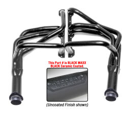 Black Long-Tube Swap Headers For 283-400 in 1971-77 Vega, Monza