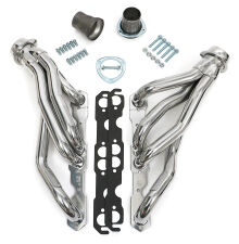 Silver Mid-Length Headers For 67-81 Camaro, Nova, G-Body 283-400