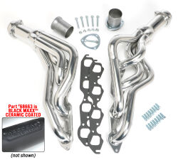 Black Mid-Length Headers For 1964-67 Chevelle/El Camino w/396-502