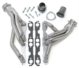 Silver Mid-Length Headers for 67-74 4WD Truck/Blazer w/283-400 (Centered Engine)