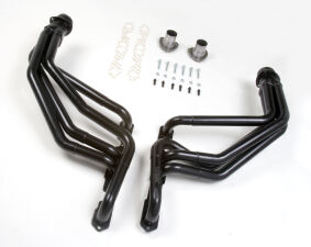 CLEARANCE- STEPPED, LONG-TUBE HEADERS FOR 67-91 GM 283-400 TRUCKS & SUVS- HTC COATED