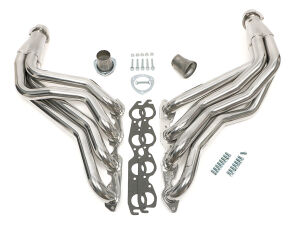 Silver 2 in. Long-Tube Headers for 67-91 GM 396-502 2WD/4WD Truck