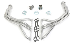 H.D. Silver Long-Tube Swap Headers For SB Chevy in 76-86 JEEP CJ