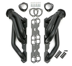 Black 1-3/4 in. Mid-Length Swap Headers For SB Chevy into 2WD S10