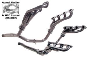 SILVER MID-LENGTH E.O. HEADERS, 88-95 GM 1 TON 2WD/4WD 7.4L TRUCKS