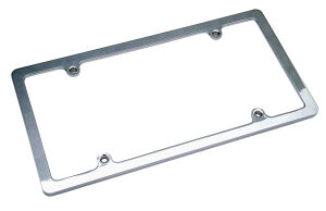 LICENSE PLATE FRAME without LIGHT-CHROME