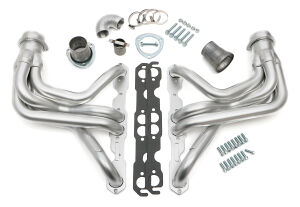 HD SILVER LONG-TUBE E.O. HEADERS For 67-91 GM 4WD SB TRUCKS Without A.I.R.