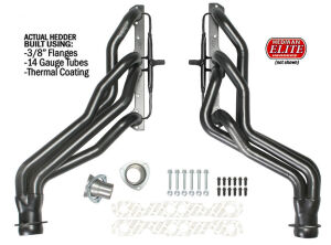 HD SILVER LONG E.O. HEADERS For 88-95 5.0-5.7L GM TRUCKS With A.I.R.