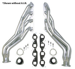 HD SILVER LONG-TUBE E.O. HEADERS For 88-95 GM 2WD 7.4L TRUCKS With A.I.R.