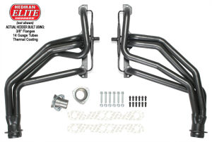 HD SILVER LONG-TUBE E.O. HEADERS For 67-91 GM 283-400 TRUCKS With A.I.R.