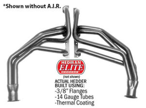 HD SILVER LONG CLUTCH E.O. HEADERS For 67-91 GM 283-400 TRUCKS With A.I.R.