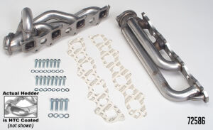 Silver S/S Short Headers For '03-07 Dodge 1500 2WD/4WD Truck 5.7L