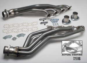 Silver S/S Long Headers For '03-07 Dodge 1500 2WD/4WD Truck 5.7L