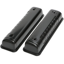 FORD Y-BLOCK ('56-62) STEEL VALVE COVERS; REPRODUCTION-STYLE- BLACK FINISH