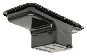 1966-Up Mopar 361-440 B and RB, 426 OEM-Style Oil Pan- Asphalt Black (7 Qt)