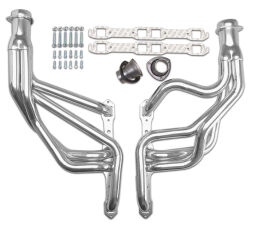 HD Silver Long-Tube Headers For 62-74 MOPAR B & E-Body w/361-440