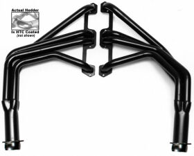 Silver Long Headers For 72-91 Dodge 1500-2500 2WD Truck w/273-360