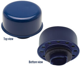 TWIST-IN Style Breather Cap; 2-3/4 in. Diameter- FORD BLUE Powder Coated