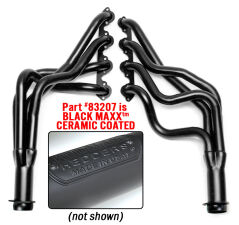 Black Long-Tube Headers For 1975-86 Ford Class C Motorhomes with 460