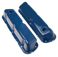 O.E.-STYLE Valve Covers; Stock Height; 1962-85 SB Ford- FORD BLUE