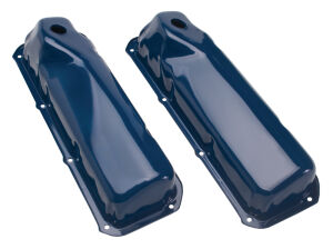 O.E.-STYLE Valve Covers; Stock Ht.; FORD 351C/M, 400M, 302 Boss-FORD BLUE