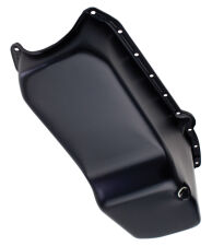 1955-79 SB Chevy 283-400 OEM-Style Oil Pan- Asphalt Black (4 Qt)